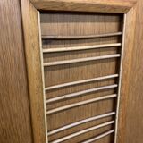 Vintage oak and rattan cabinet 1960