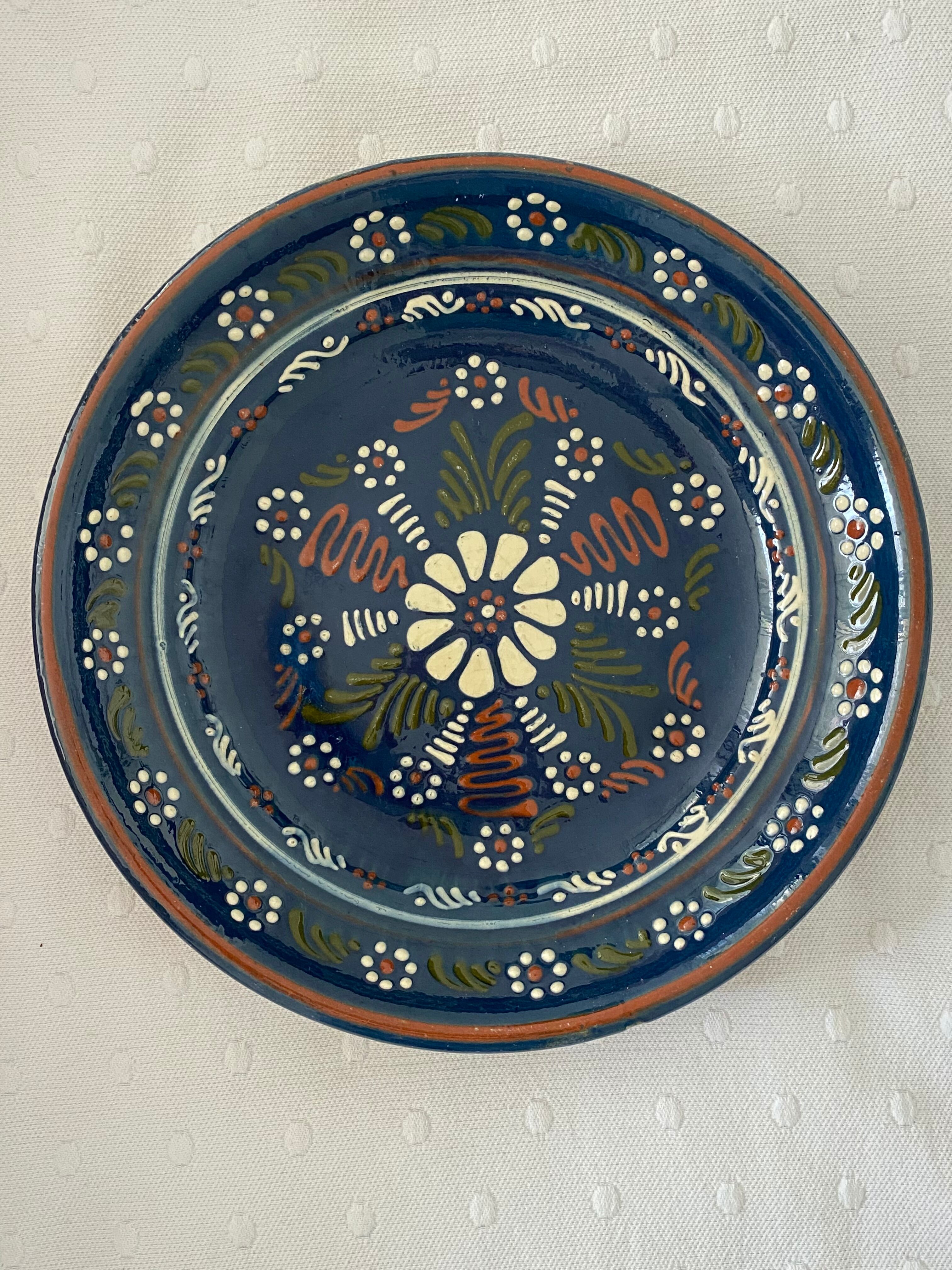 Andalusian dish in blue ceramic