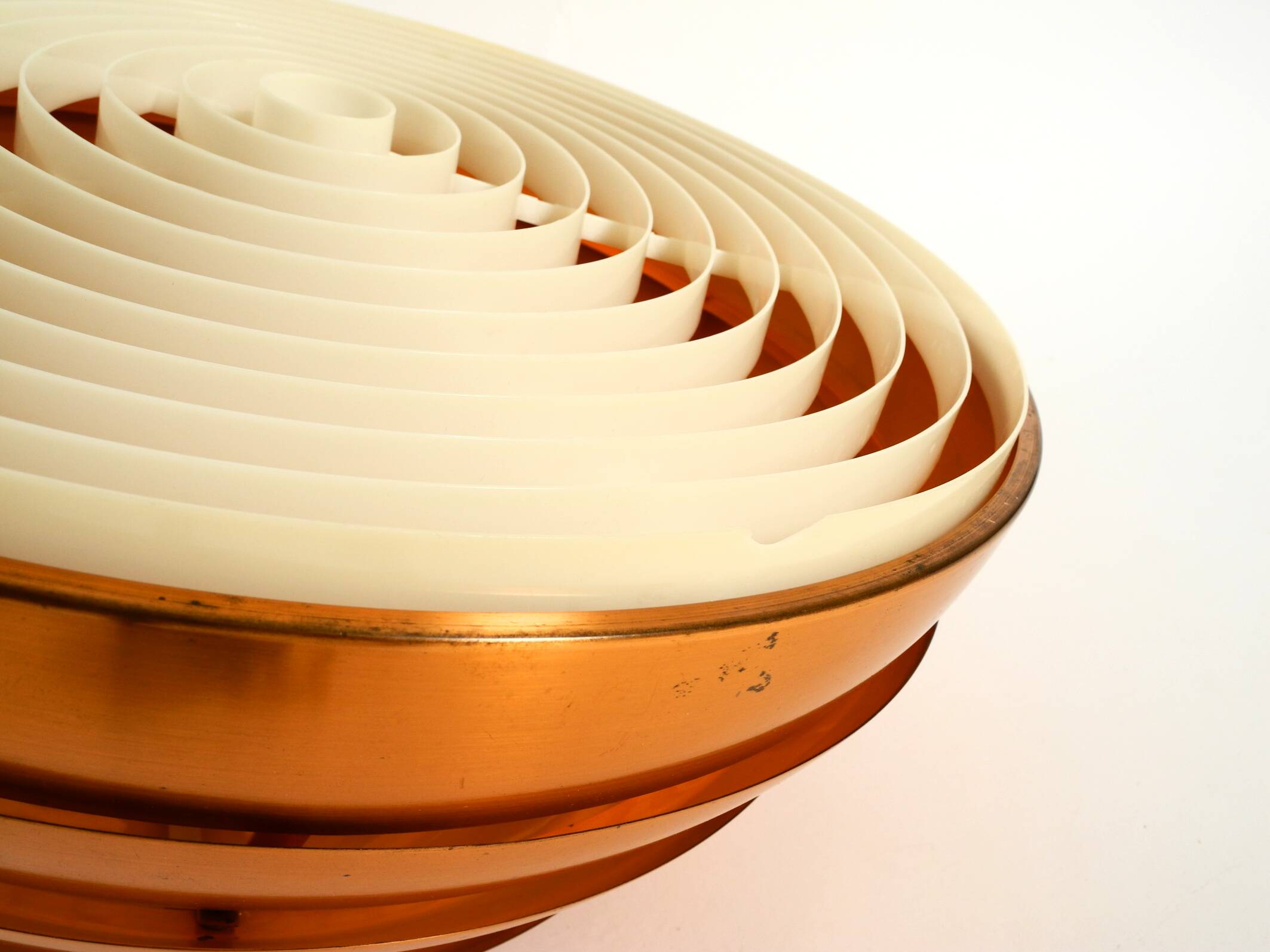 Original 1960s copper slat pendant lamp by Hans-Agne Jakobsson for Markaryd