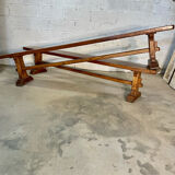 Pair of solid oak benches