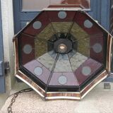 Art style stained glass suspension, diameter 58cm