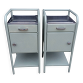 Pair of metal bedside tables from the 1950s