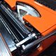 Machine à écrire Underwood 130 orange/vermillon