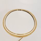 Mid century vanity brass  table mirror von vereinigte werkstätten münchen germany 1960s