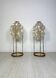 Vintage Metal Floor Lamps with Shell Discs