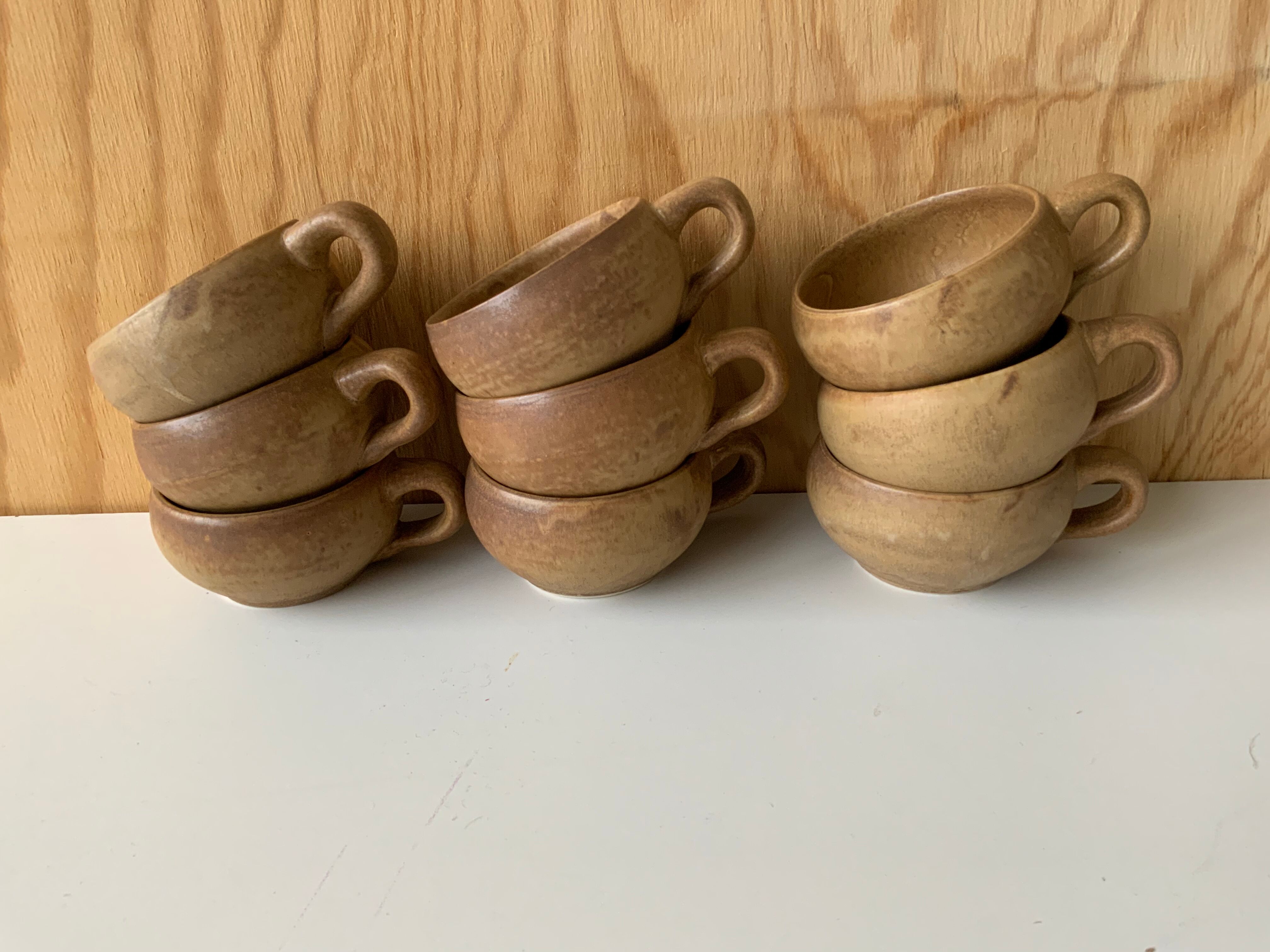 Vintage stoneware cups
