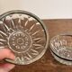Pair of Cup Bowls Ramekin Silver-Plated Italy Cut Glass