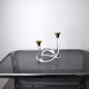 Pretzel candle holder by Dorothy Thorpe in lucite, 1970