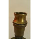 Pair of bronze candlesticks restoration style