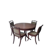 Table ancienne de salle à manger et 4 chaises