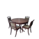 Old dining table and 4 chairs
