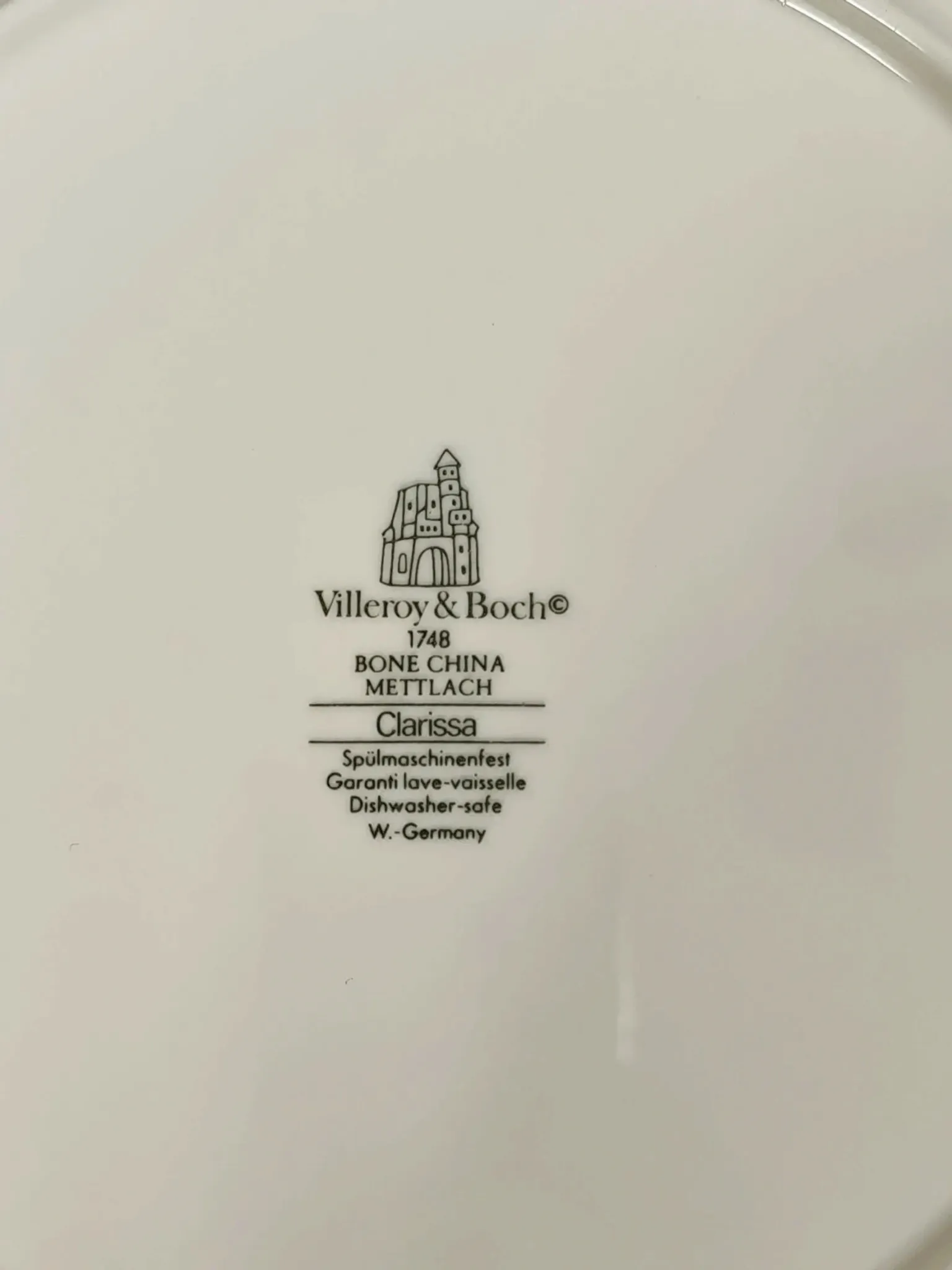 Set of Villeroy & Boch "Clarissa" plates - Bone China - Ø 26.5 cm