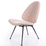 Vintage chair pair with metal legs, 1960s