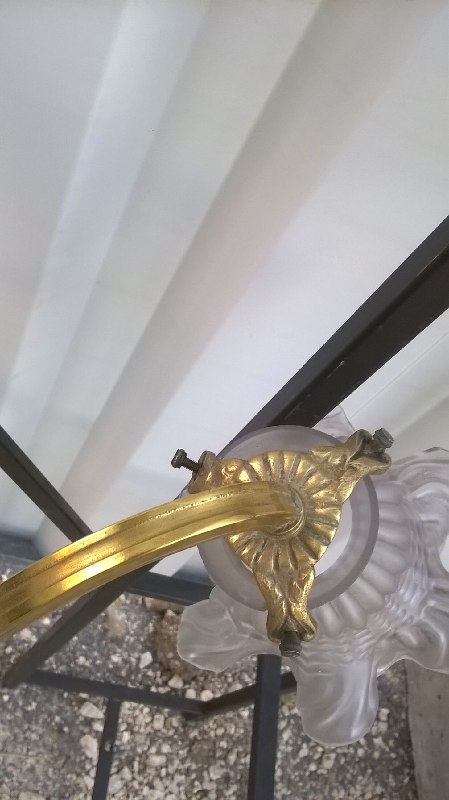 Brass Chandelier And Glass Paste Napoleon III