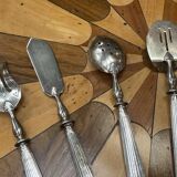 Art Deco sweet treat service in silver metal