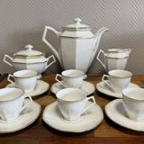 Lourioux-Foecy: 15-piece Art Deco style porcelain coffee service