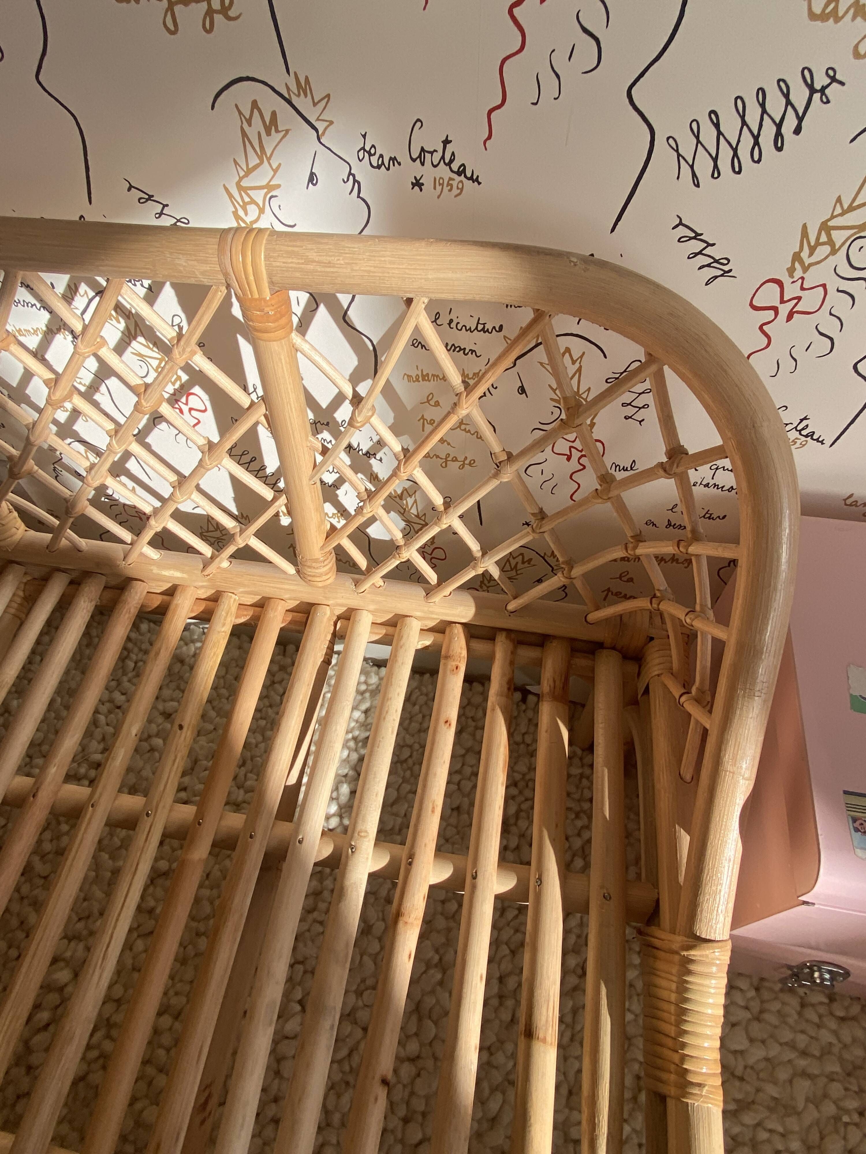 Rattan bed