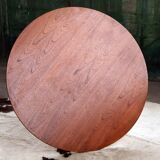 Westnofa round dining table in solid teak, Norway, 1960s