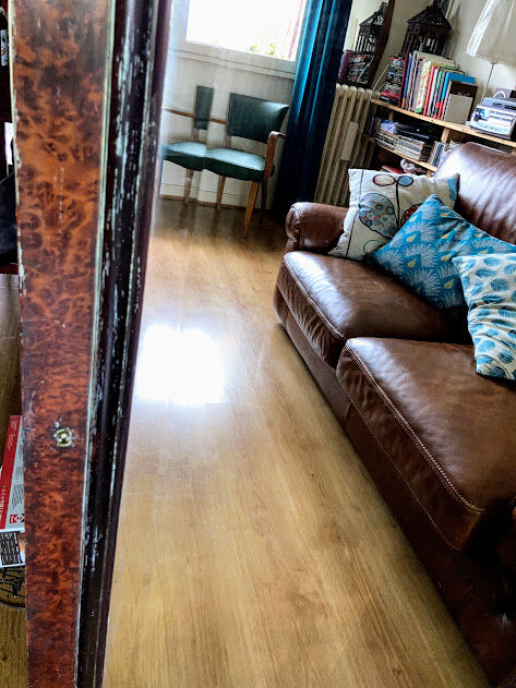 Mirror on foot from a cupboard door - 164x82cm