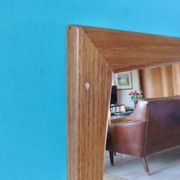 Teak mirror by Aksel Kjersgaard. Denmark 1965