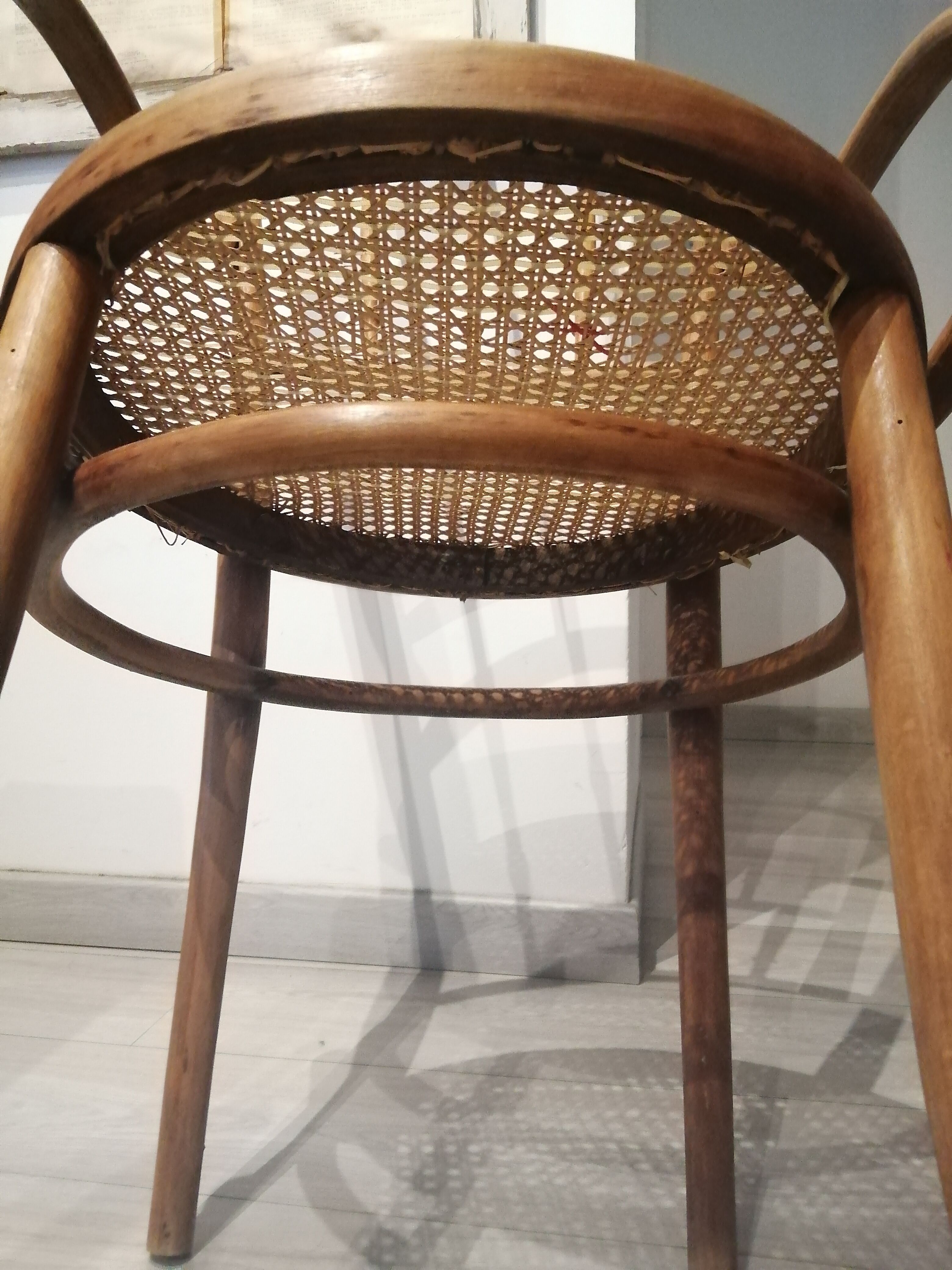 Fauteuil canné
