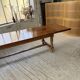 Table repas style drapière noyer 2m5/3m5 1900