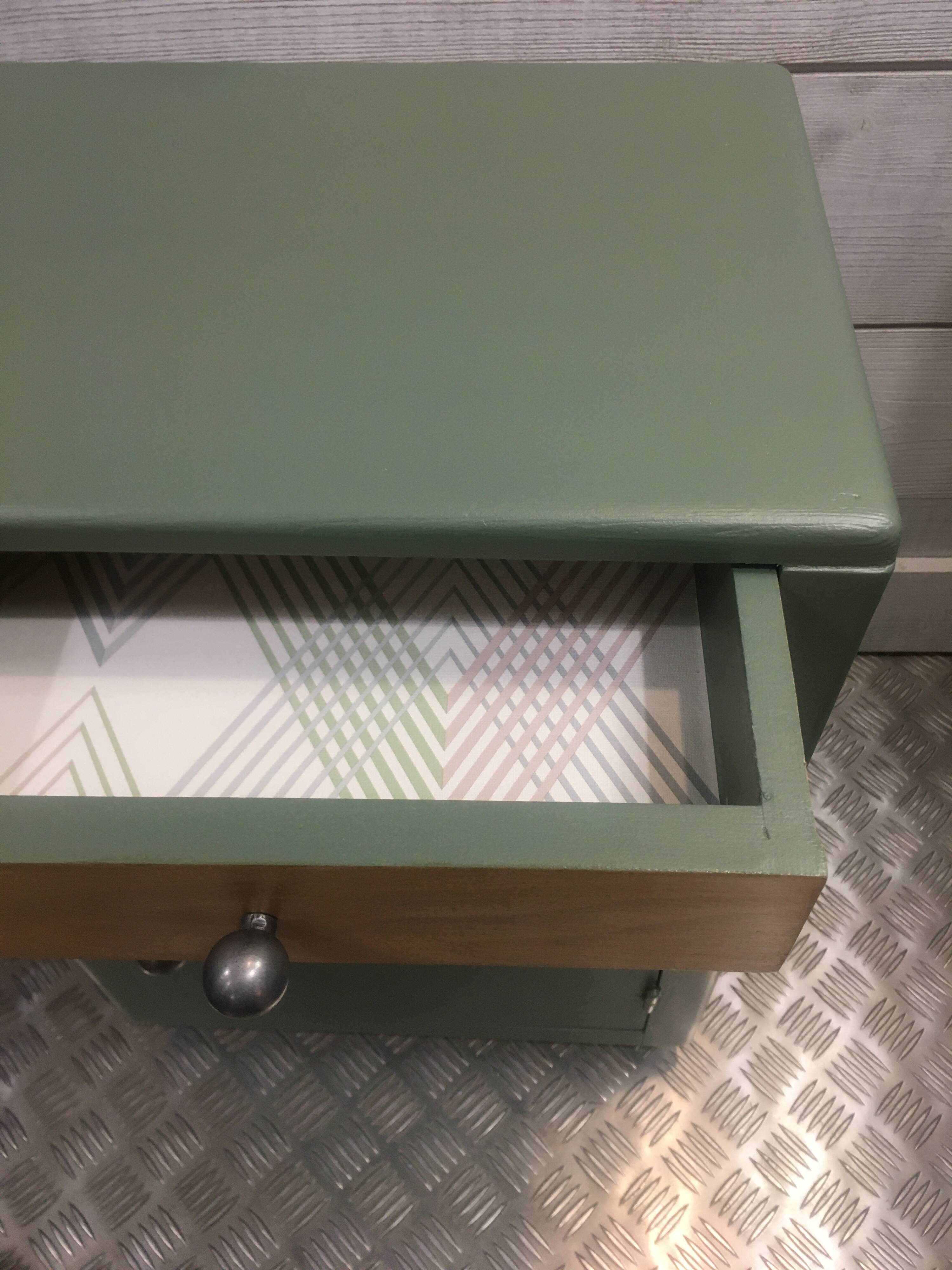 Rosemary green bedside table