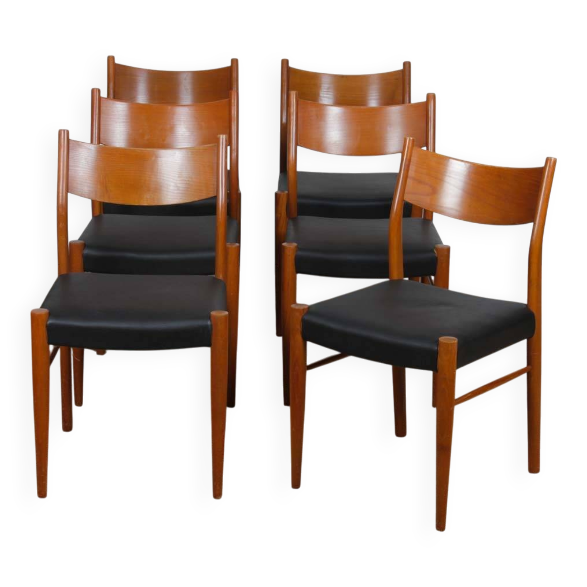 Suite of 6 chairs produced by Consorzio Sedie Friuli, 1960
