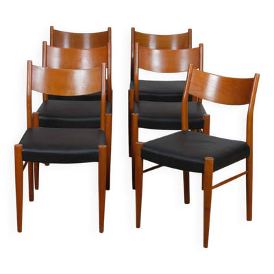 Suite de 6 chaises éditées par Consorzio Sedie Friuli, 1960