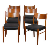 Suite of 6 chairs produced by Consorzio Sedie Friuli, 1960