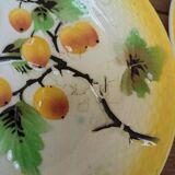 Set of 8 small fruit slip plates Orchies Moulin des Loups