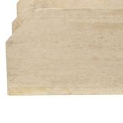 Vintage Travertine Natural Stone Magazine Rack – 1970s
