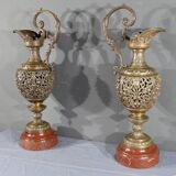 Paire d’aiguières en bronze, art nouveau – 1910