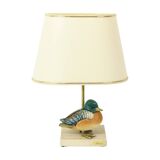 Artiflex Duck Lamp Design Brass Resin Travertine Malevolti