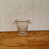 Seau à glaçons en verre vintage