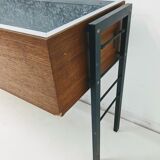 Vinyl furniture / plant / industrial style in teak