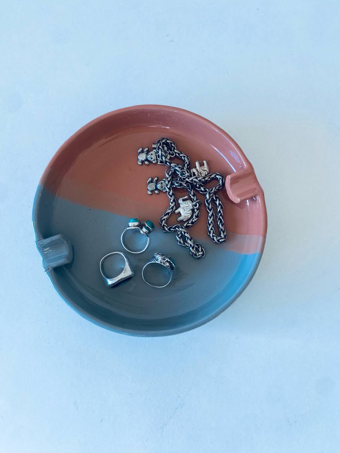 pocket, ceramic ashtray from Tuscany