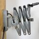Grey Industrial Scissor Wall Lamp from Elektroinstala, 1960s