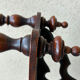 Vintage 60s turned wooden shelf