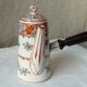 Chocolatiere en porcelaine de mehun