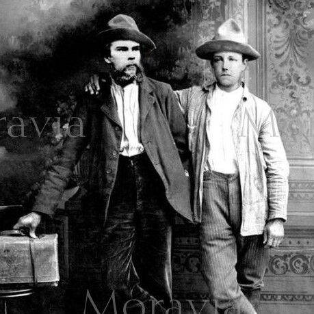 Photograph "Arthur Rimbaud and Paul Verlaine" Brussels, 1873 / 13 x 18 cm / B&W