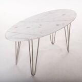 Table basse ovale en marbre