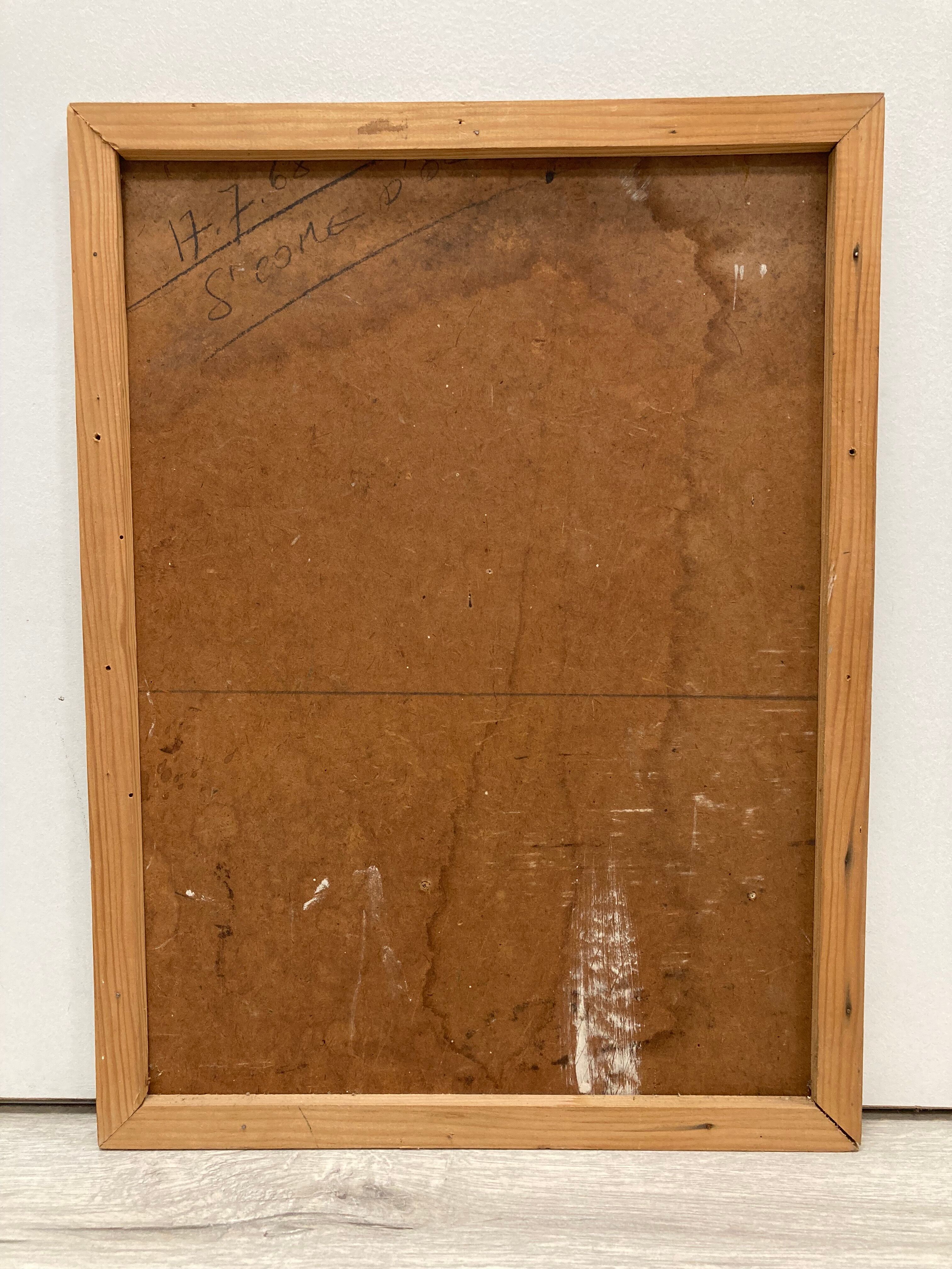 Oil on vintage panel