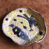 Empty pocket or cup in handmade glazed ceramic