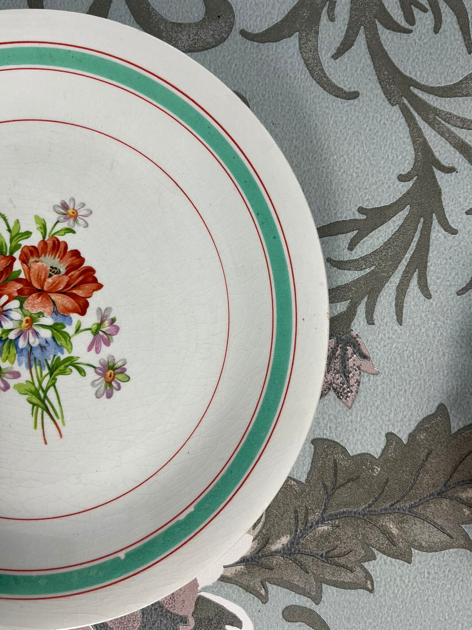 Set of 11 dessert plates Moulin des Loups Orchies