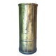 Vintage umbrella stand in patinated shell casing