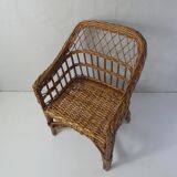 Rattan armchair for children