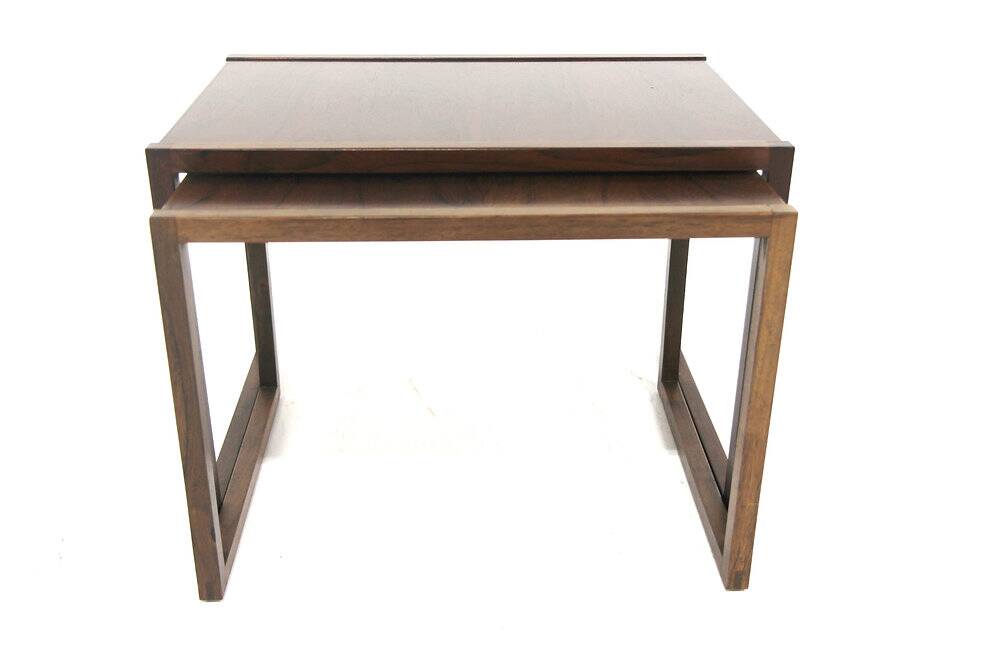 Scandinavian rosewood nesting tables, Sweden, 1960s