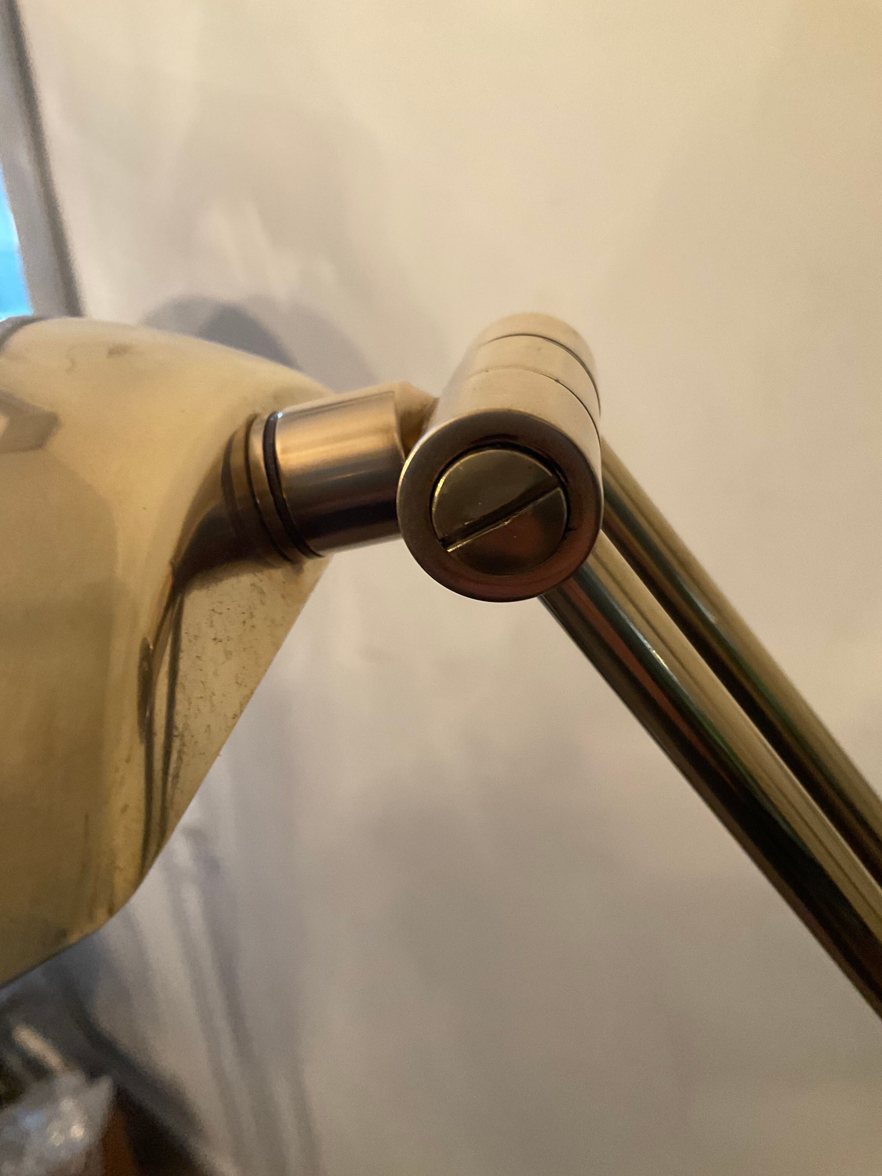 Brass reading lamp 70s