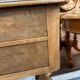 Table de salon / travailleuse ancienne en bois – XIXe siècle